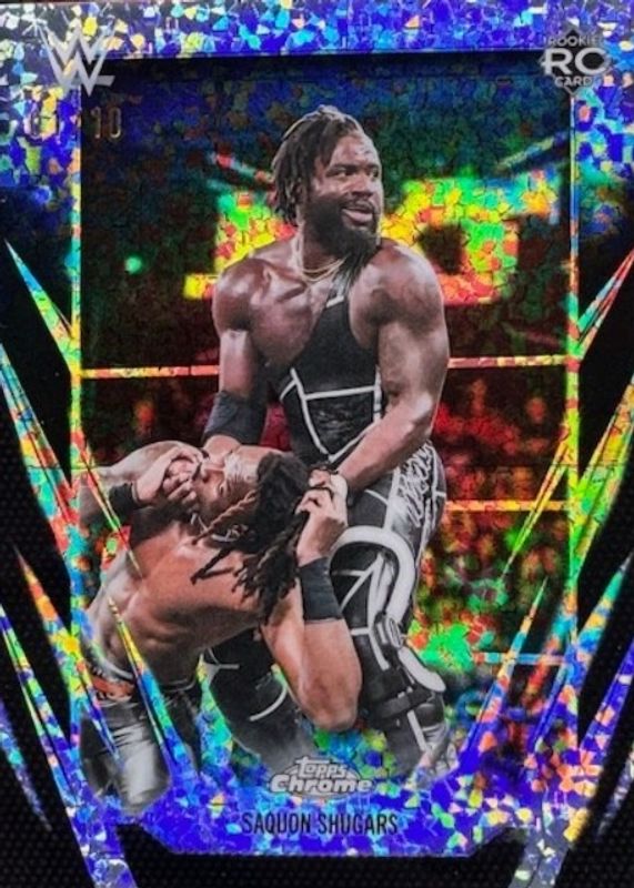 2026 Topps Chrome WWE #154 Black Mini Diamond Refractor /10