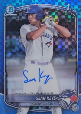 2025 Bowman #CPA-SK Chrome Prospect Auto - Blue X-Fractor /150 (1st)