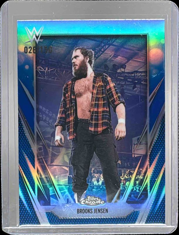 2026 Topps Chrome WWE #104 Blue Refractor /150