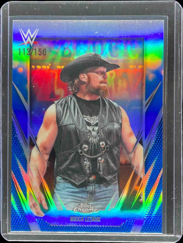 2026 Topps Chrome WWE #168 Blue Refractor /150