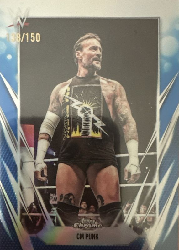 2026 Topps Chrome WWE #49 Blue Refractor /150