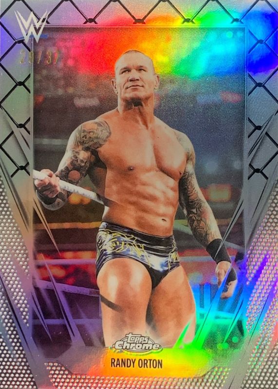2026 Topps Chrome WWE #72 Steel Cage Refractor /37
