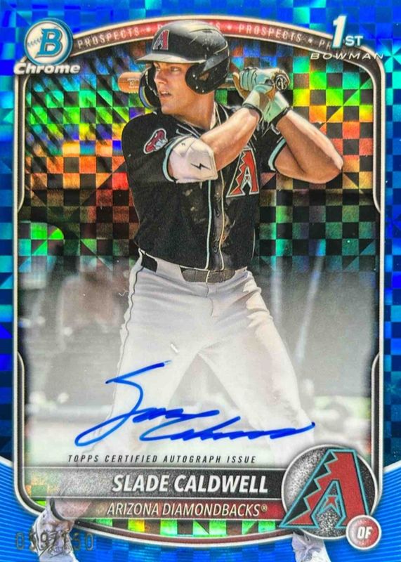 2025 Bowman #CPA-SC Chrome Prospect Auto - Blue X-Fractor /150 (1st)