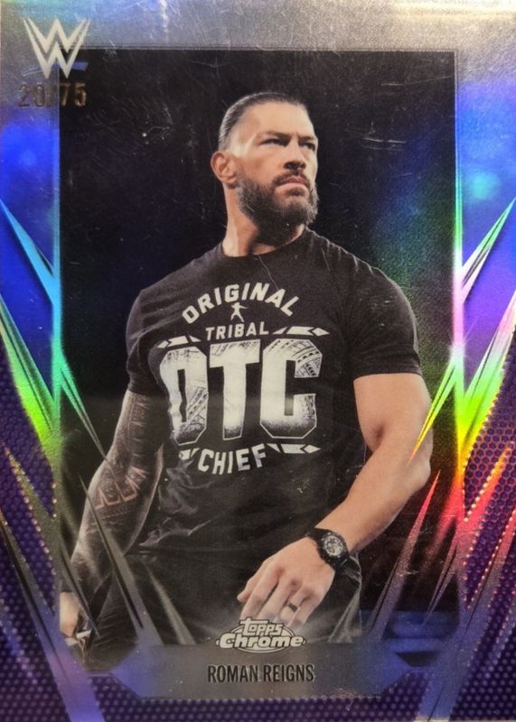 2026 Topps Chrome WWE #18 Purple Refractor /75