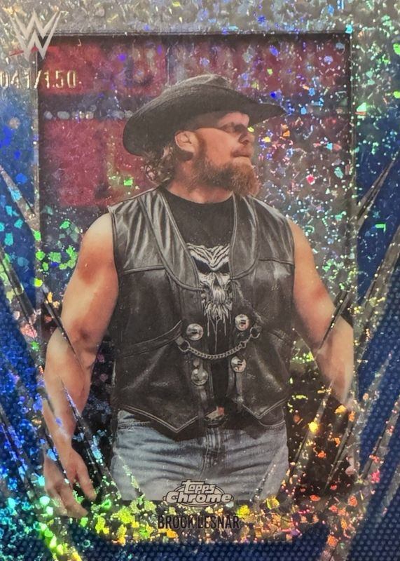 2026 Topps Chrome WWE #168 Blue Mini Diamond Refractor /150