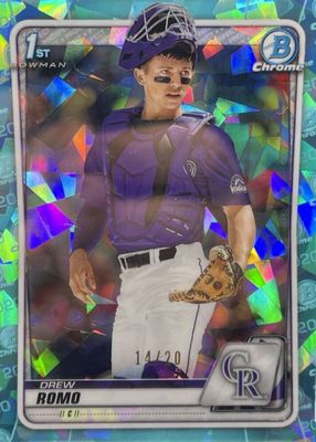 2020 Bowman Draft Sapphire Edition #BD-106 Chrome - Aqua /20 (1st)