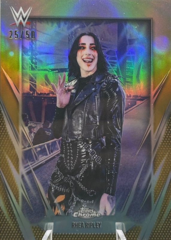 2026 Topps Chrome WWE #20 Gold Refractor /50