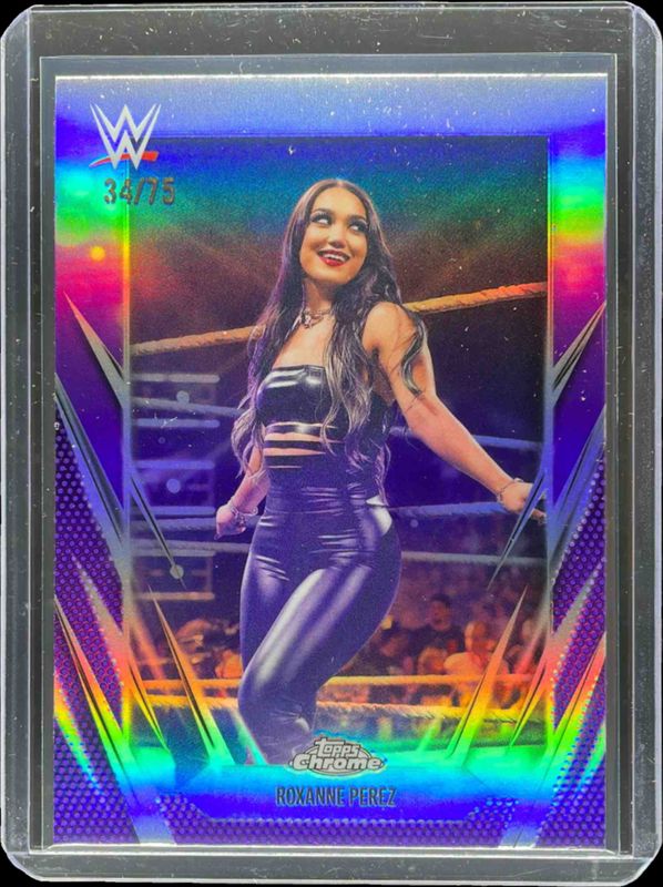 2026 Topps Chrome WWE #65 Purple Refractor /75
