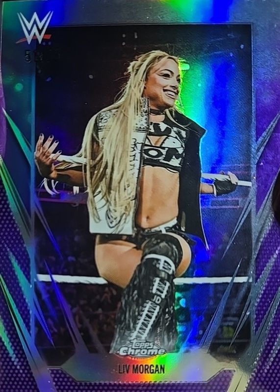2026 Topps Chrome WWE #17 Purple Refractor /75