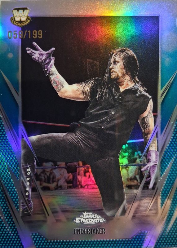 2026 Topps Chrome WWE #3 Aqua Refractor /199