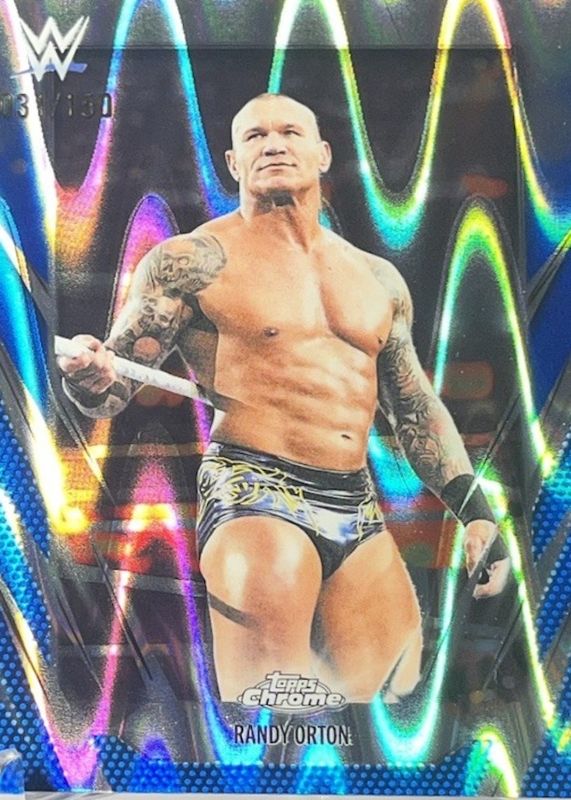 2026 Topps Chrome WWE #72 Blue RayWave Refractor /150