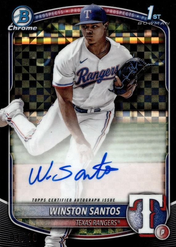 2025 Bowman #CPA-WS Chrome Prospect Auto - Black X-Fractor /10 (1st)