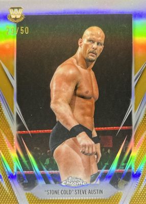 2026 Topps Chrome WWE #7 Gold Refractor /50