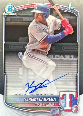 2025 Bowman #CPA-YC Chrome Prospect Auto (1st)