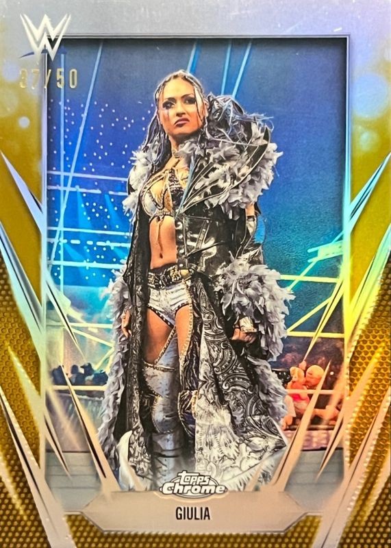 2026 Topps Chrome WWE #169 Gold Refractor /50