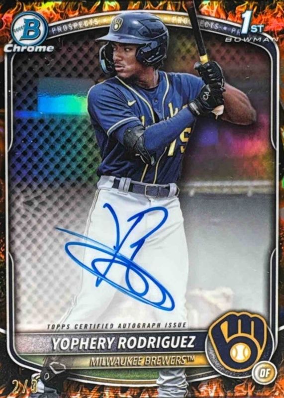 2025 Bowman #CPA-YR Chrome Prospect Auto - FireFractor /3 (1st)