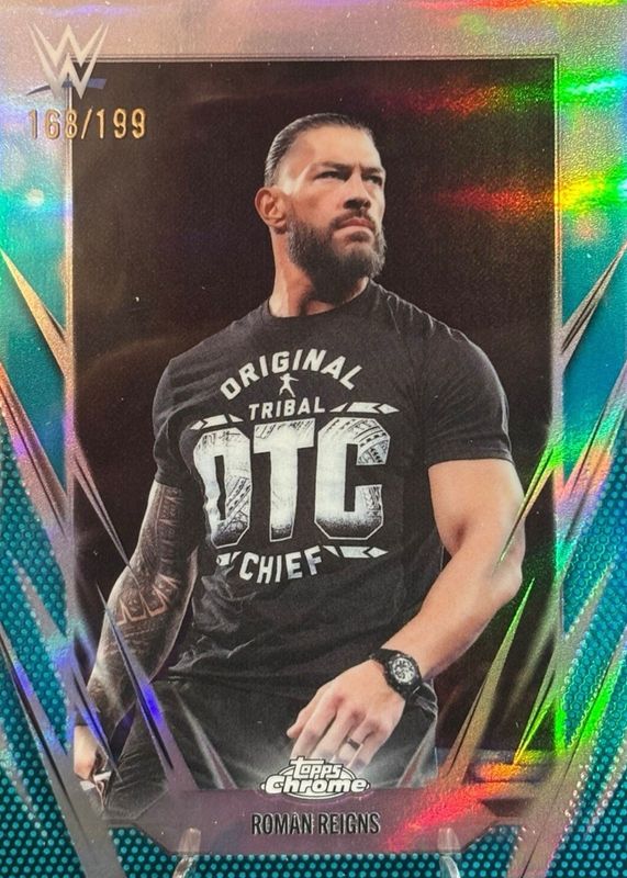 2026 Topps Chrome WWE #18 Aqua Refractor /199