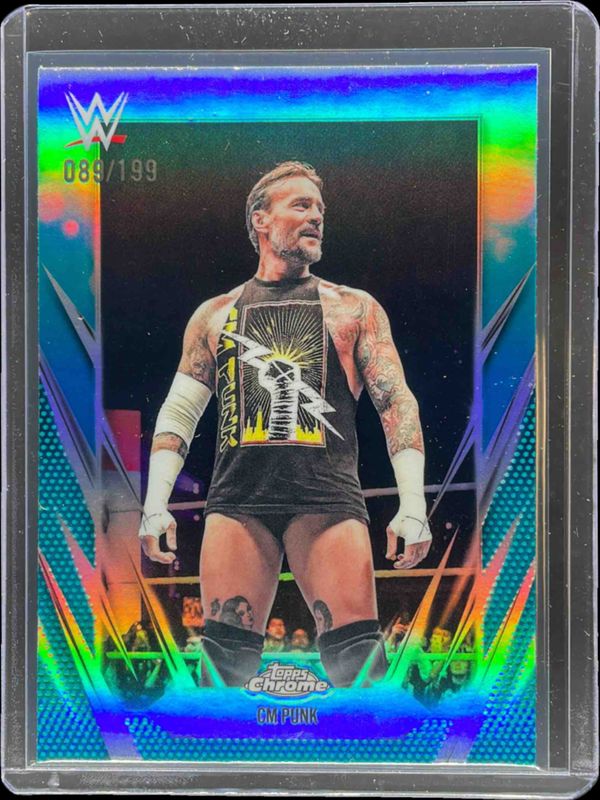 2026 Topps Chrome WWE #49 Aqua Refractor /199