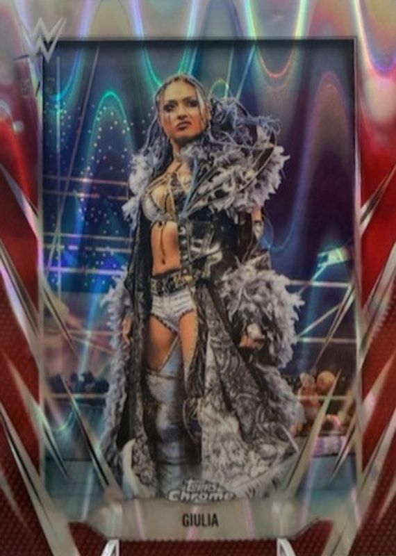 2026 Topps Chrome WWE #169 Red RayWave Refractor /5