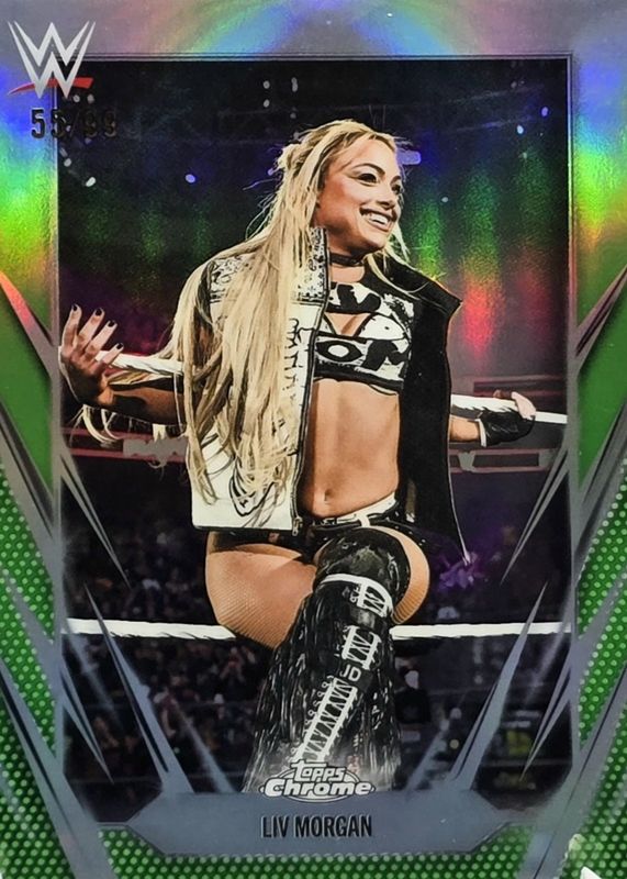 2026 Topps Chrome WWE #17 Green Refractor /99