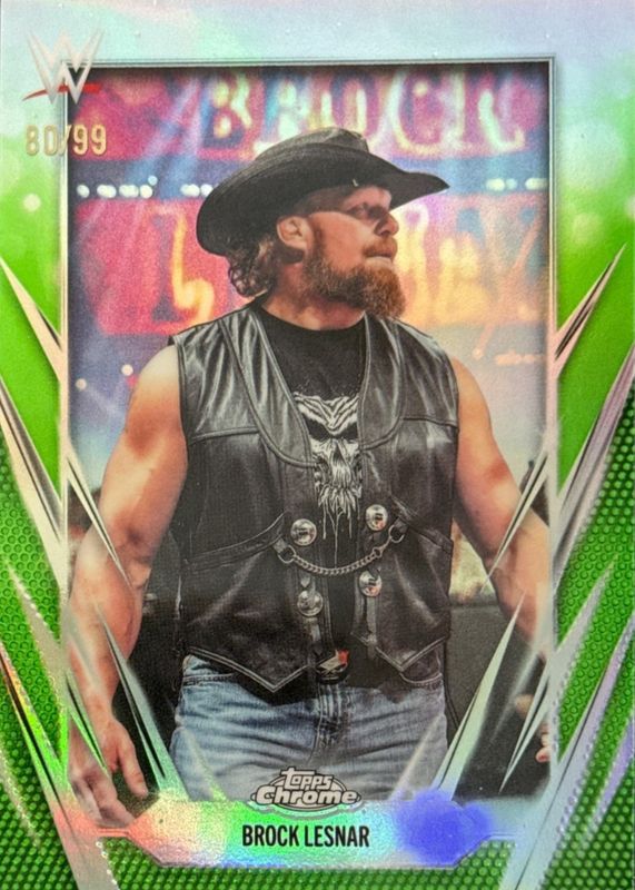 2026 Topps Chrome WWE #168 Green Refractor /99
