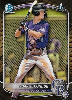 2025 Bowman #BCP-75 Chrome Prospects - Reptilian Refractor (1st)