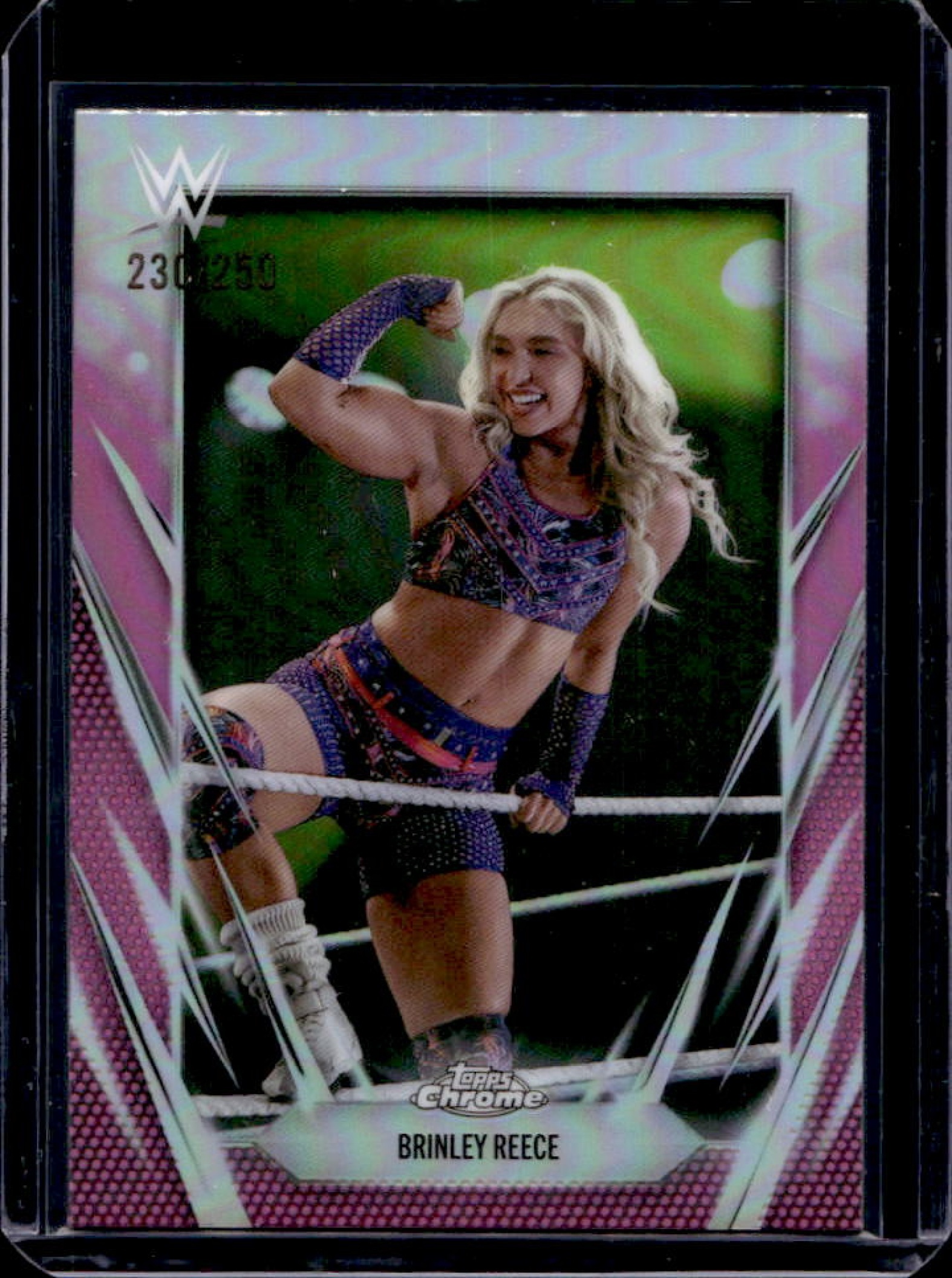 Brinley Reece 2026 Topps Chrome WWE #149 Pink Refractor /250 Price ...
