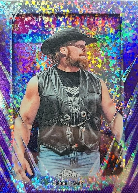 2026 Topps Chrome WWE #168 Purple Mini Diamond Refractor /75