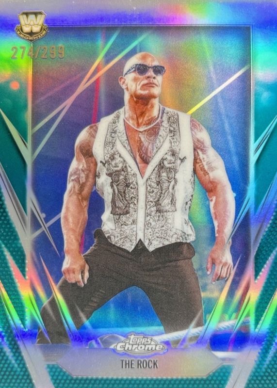 2026 Topps Chrome WWE #1 Teal Refractor /299