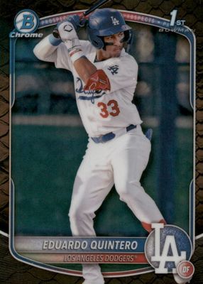 2025 Bowman #BCP-115 Chrome Prospects - Reptilian Refractor (1st)