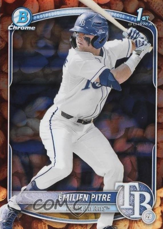 Emilien Pitre 2025 Bowman #BCP-83 Chrome Prospects - Peanuts Refractor (1st) RAW