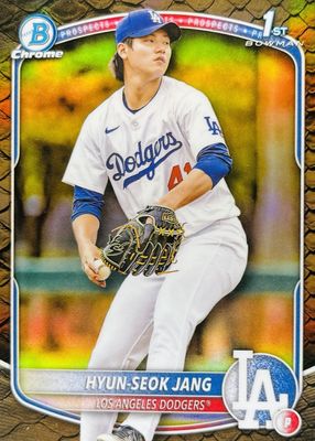 2025 Bowman #BCP-51 Chrome Prospects - Reptilian Refractor (1st)