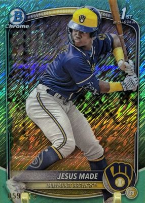 Jesus Made 2025 Bowman #BCP-50 Chrome Prospects - Green