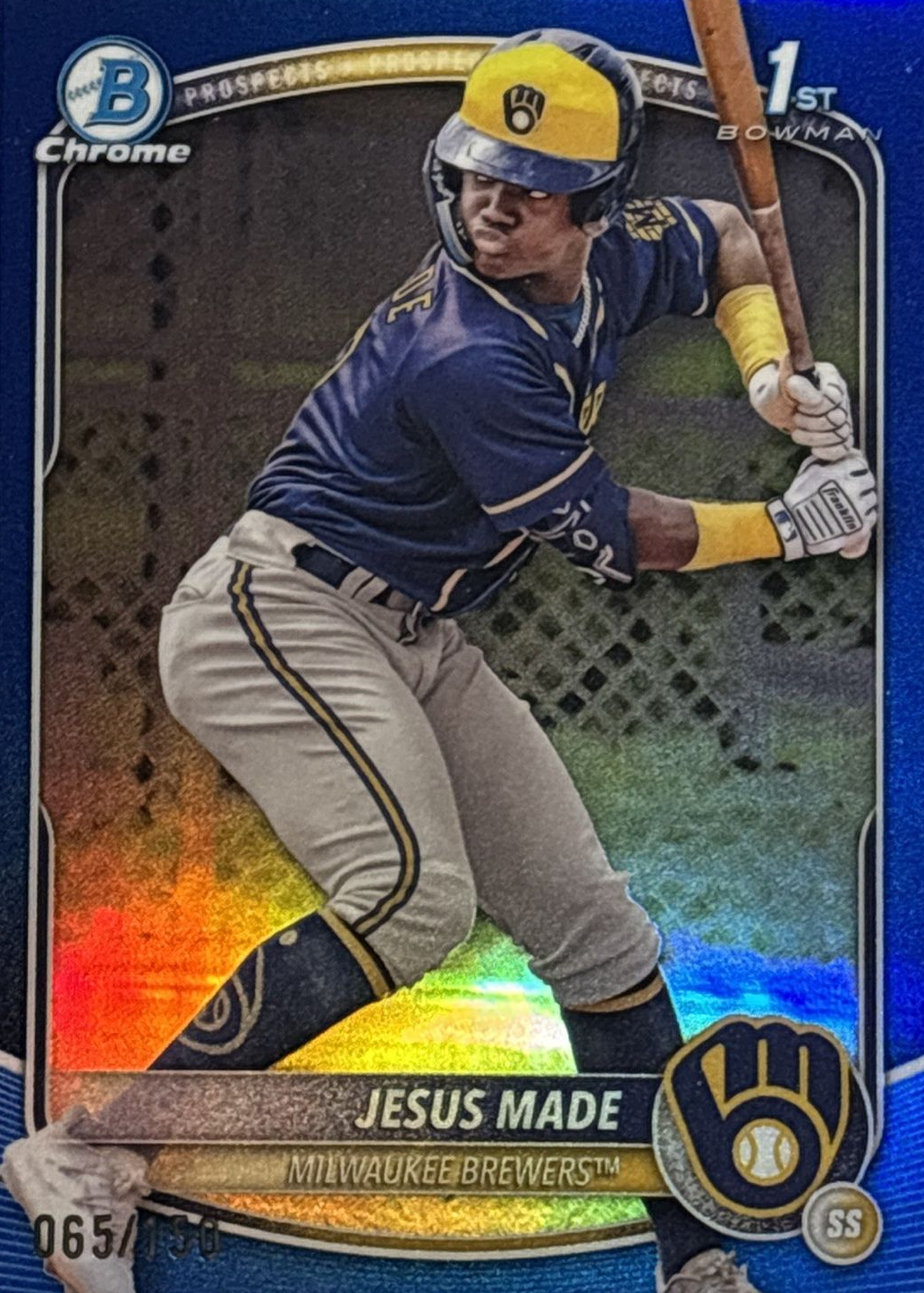 ブルーキリスト（2025） Jesus Made 2025 Bowman #BCP-50 Chrome Prospects - Blue Refractor