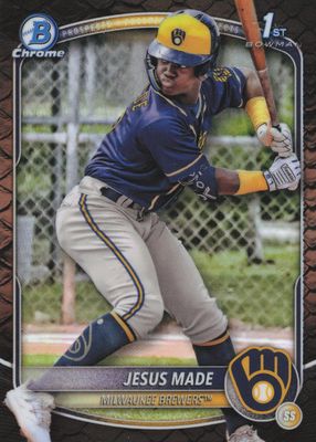 2025 Bowman #BCP-50 Chrome Prospects - Reptilian Refractor (1st)