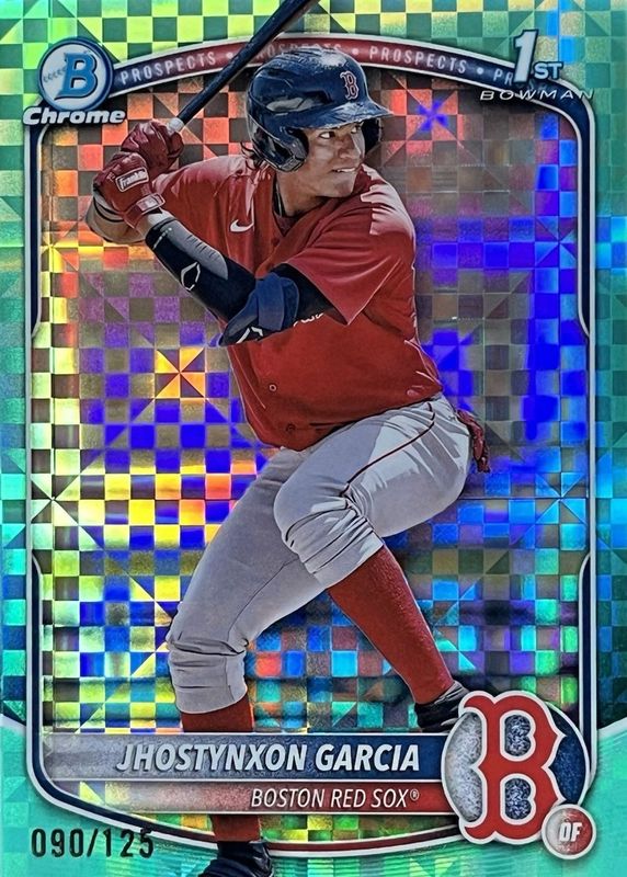 2025 Bowman #BCP-43 Chrome Prospects - Aqua X-Fractor /125 (1st)