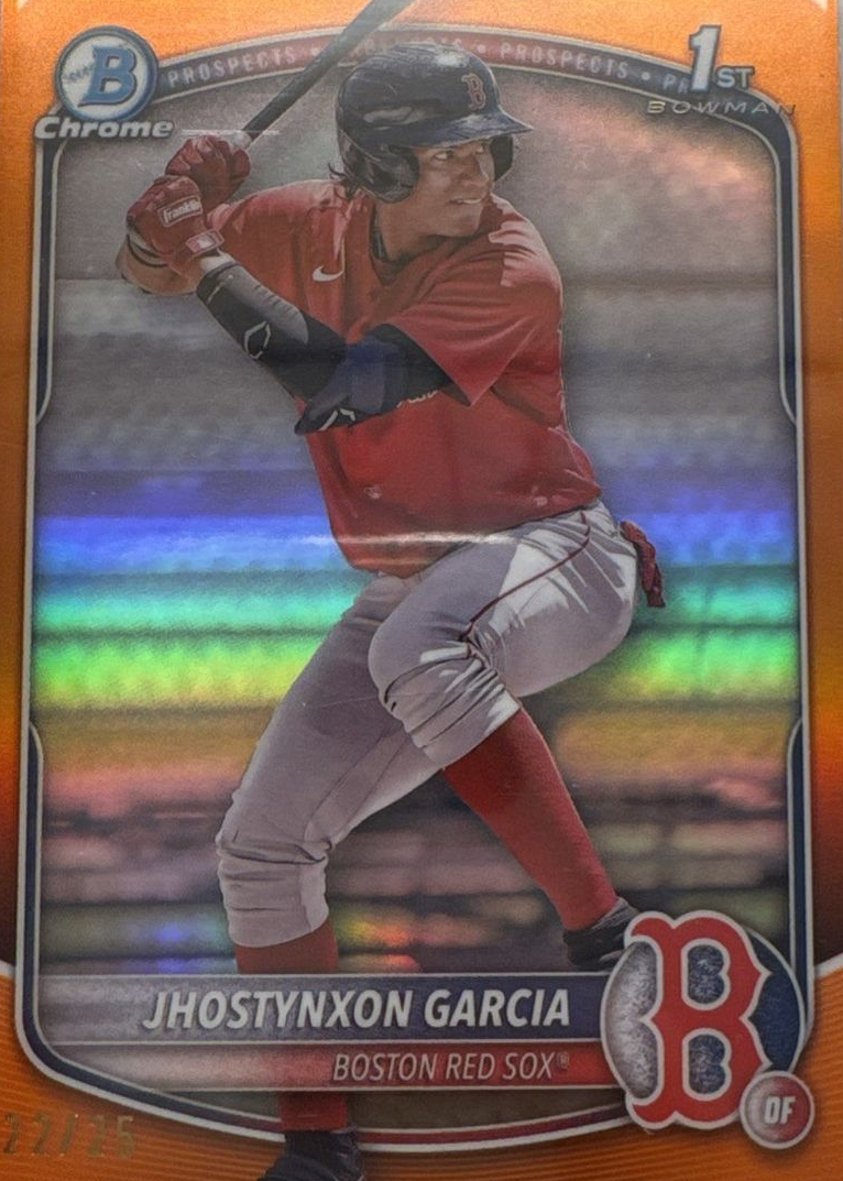 Jhostynxon Garcia 2025 Bowman #BCP-43 Chrome Prospects - Orange