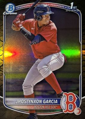 2025 Bowman #BCP-43 Chrome Prospects - Reptilian Refractor (1st)