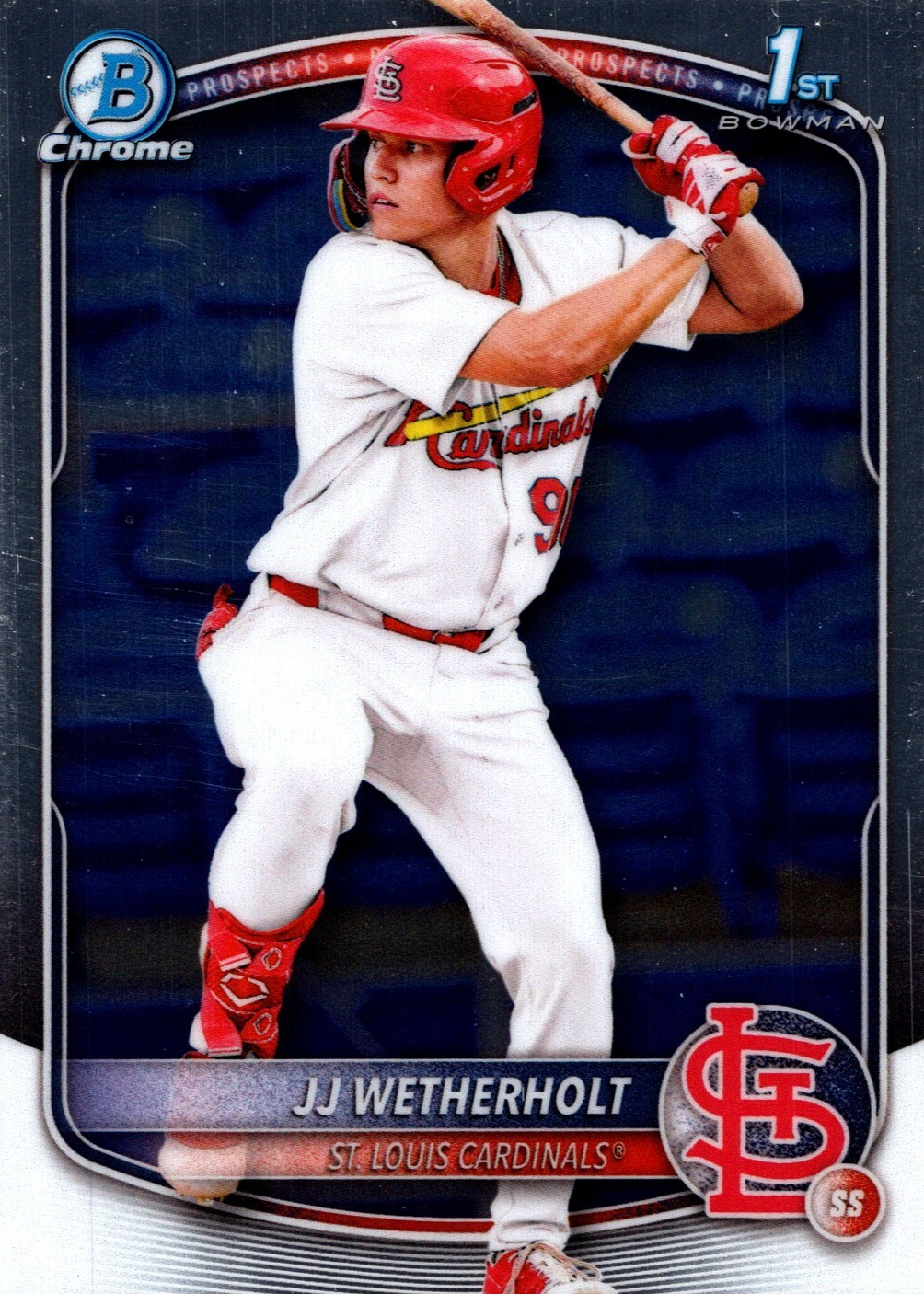 JJ Wetherholt 2025 Bowman #BCP-22 Chrome Prospects (1st)