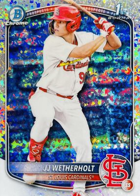 JJ Wetherholt 2025 Bowman #BCP-22 Chrome Prospects - Speckle
