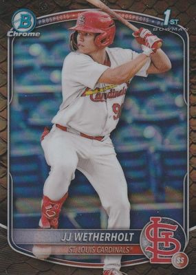 2025 Bowman #BCP-22 Chrome Prospects - Reptilian Refractor (1st)