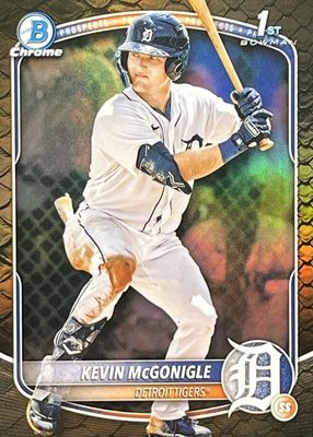 2025 Bowman #BCP-79 Chrome Prospects - Reptilian Refractor (1st)