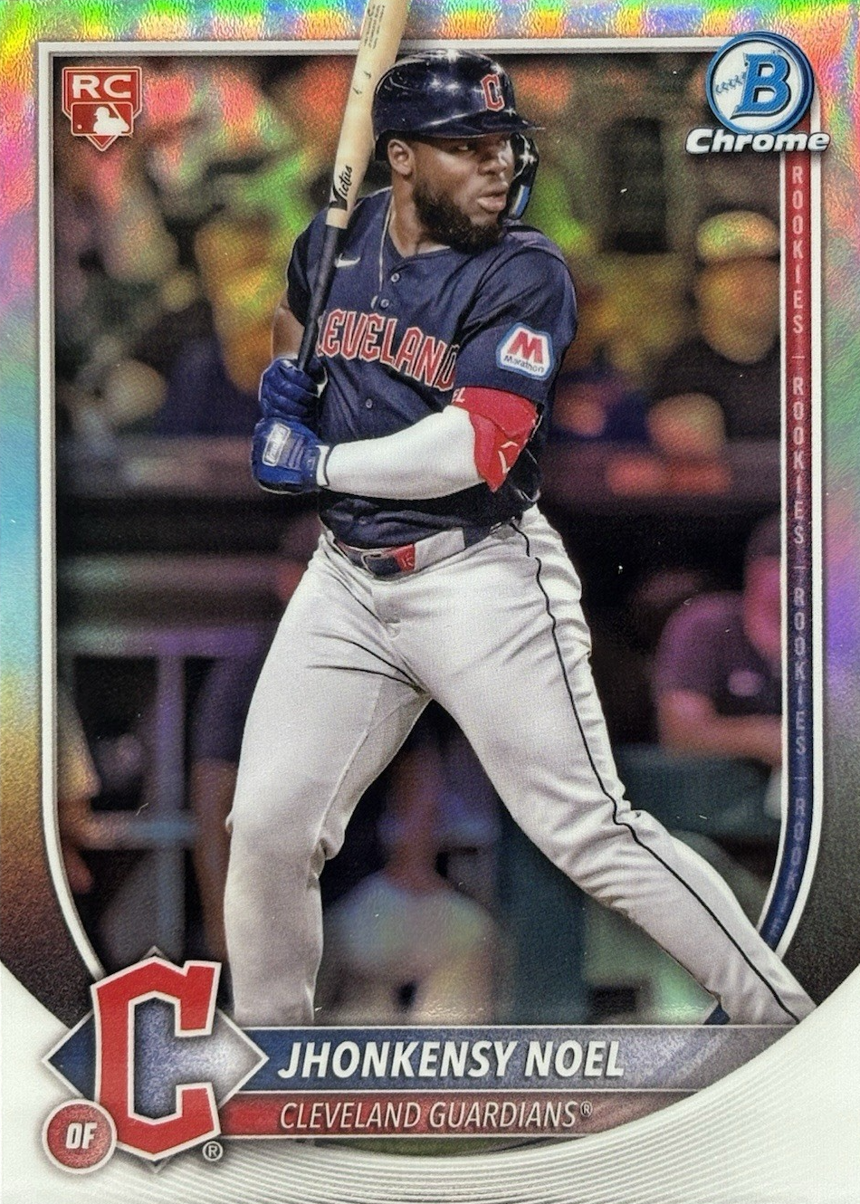 Jhonkensy Noel 2025 Bowman #81 Red Rookie Logo Chrome Price Guide