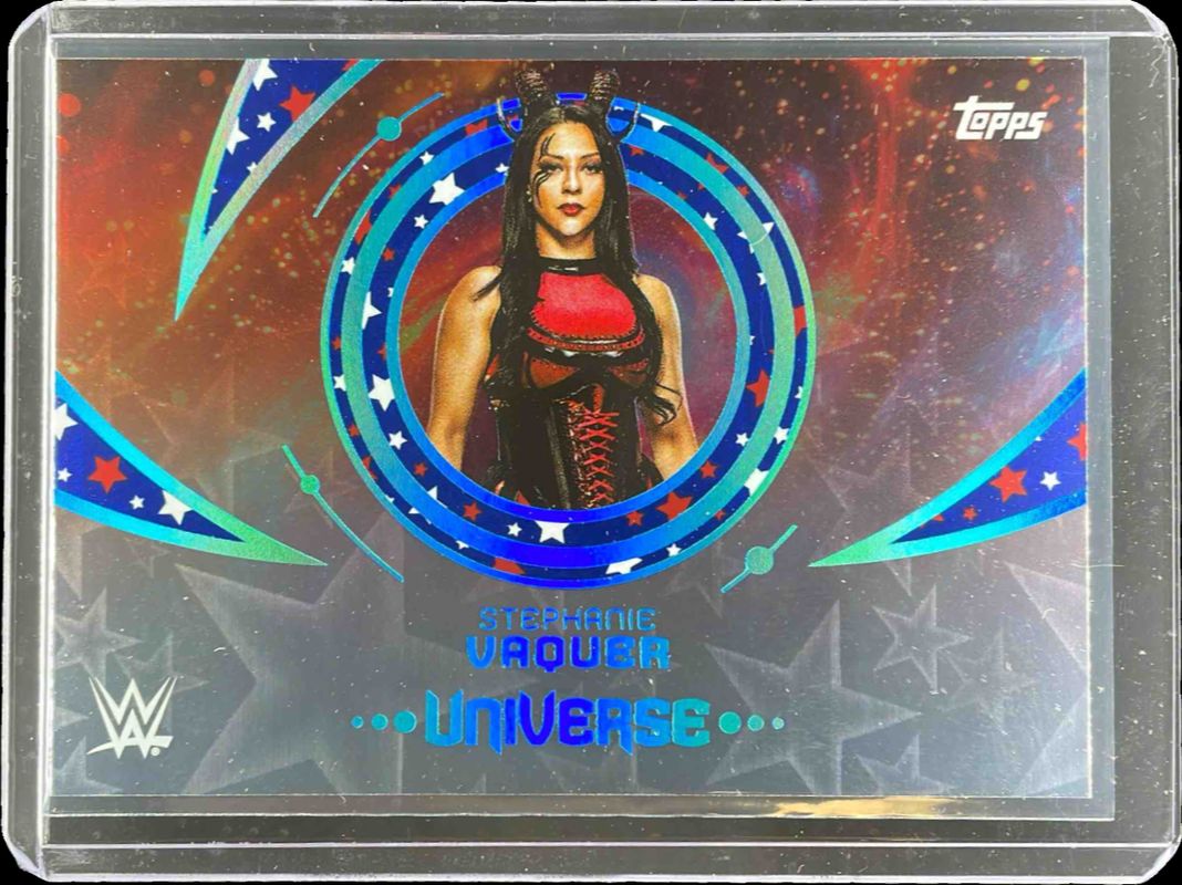 2025 Topps Universe WWE #117 Red, White & Blue Stars