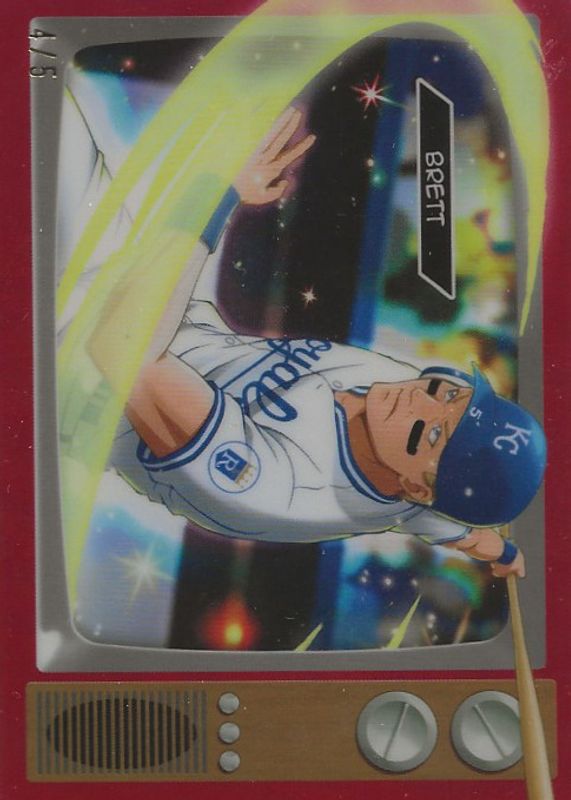 George Brett 2025 Bowman #BA-13 Anime - Red Refractor /5 RAW