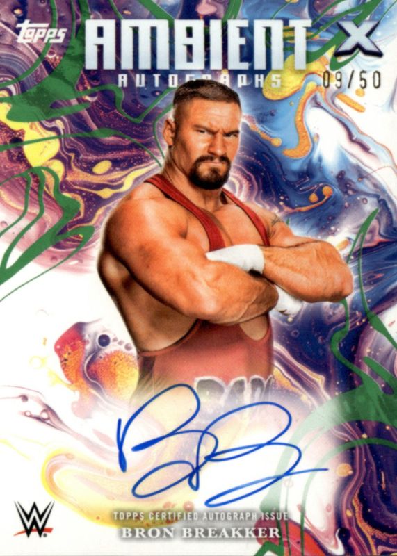 2025 Topps Exalted WWE #AMA-BBK Ambient Autographs - Green /50