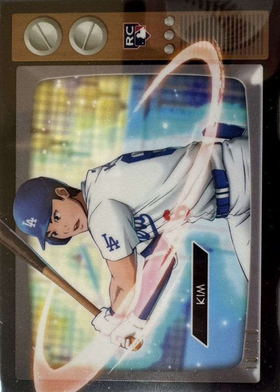 Hyeseong Kim 2025 Bowman #BA-21 Anime - Black Refractor /10 Rookie RAW