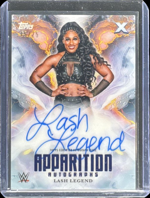 2025 Topps Exalted WWE #APA-LLD Apparition Autographs - Aqua /99