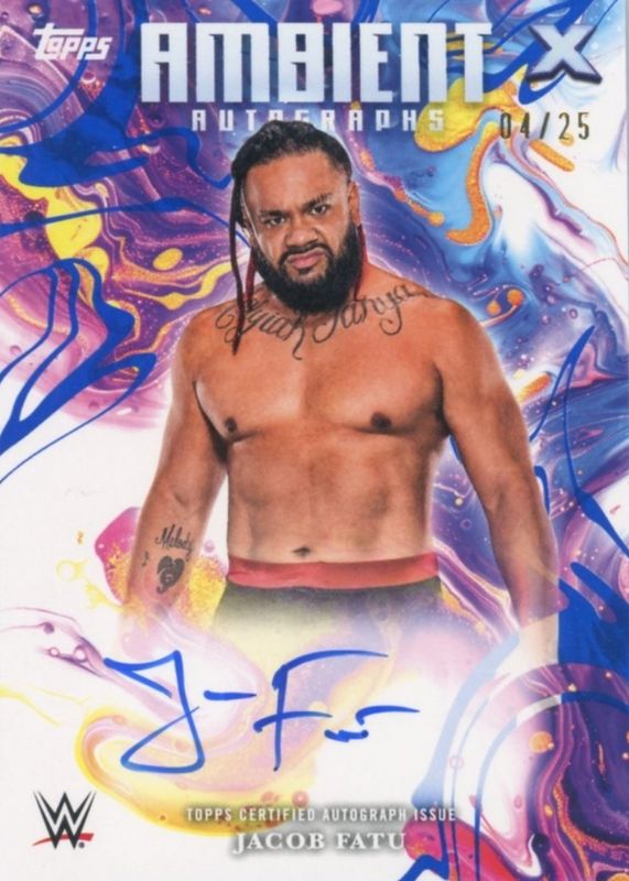 2025 Topps Exalted WWE #APA-JCF Ambient Autographs - Blue /25