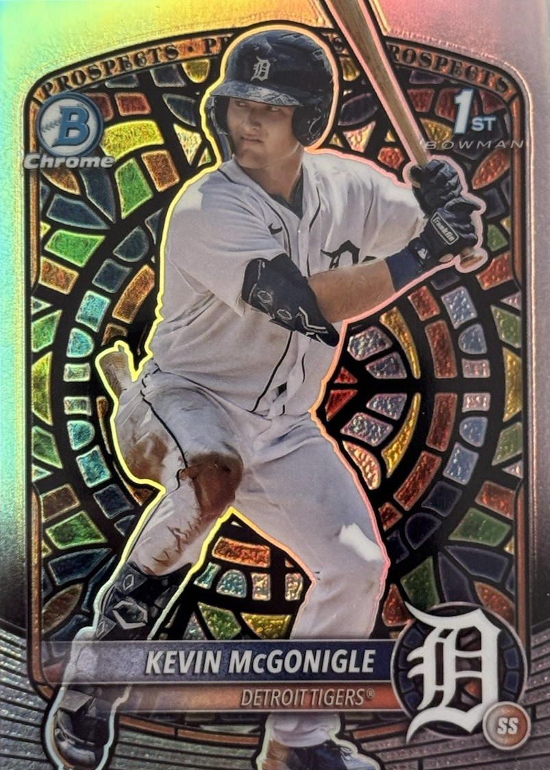 Kevin McGonigle 2025 Bowman #BCP-79 Chrome Prospects - Etched in 